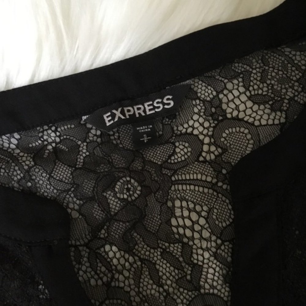 Express Tops x 2 (Maroon and Black Lace) - Picture 11 of 14